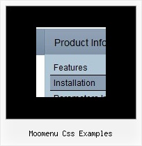 Moomenu Css Examples Menu Desplegable Dhtml