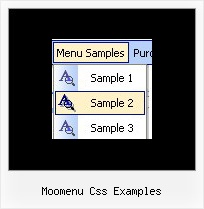 Moomenu Css Examples Menu Javascript Examples