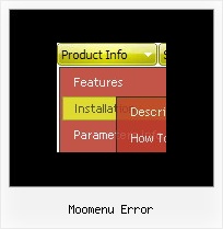 Moomenu Error Javascript Dynamic List