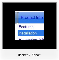 Moomenu Error State Drop Ddown