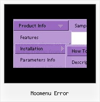Moomenu Error Animated Menu Using Javascript