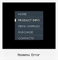 Moomenu Error Layers Javascript Samples