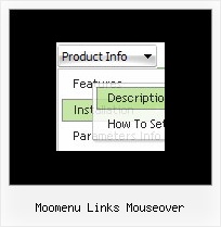 Moomenu Links Mouseover Down Navigation Menu