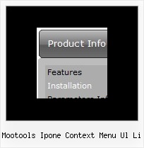 Mootools Ipone Context Menu Ul Li Drop Down Menus Java Source Code