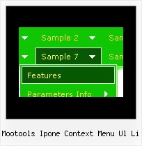 Mootools Ipone Context Menu Ul Li Side Menu Software Frames