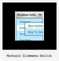 Mootools Slidemenu Onclick Creating Drop Down Menus Javascript