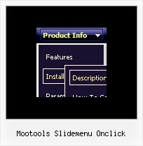 Mootools Slidemenu Onclick Menu Javascript Cascade
