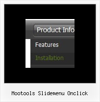 Mootools Slidemenu Onclick Drop Down Menu Code Html