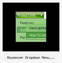 Mouseover Dropdown Menu Horizontal Mit Html Javascript Navigation Bars
