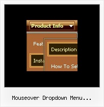 Mouseover Dropdown Menu Horizontal Mit Html Html Mouseover