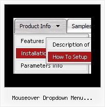Mouseover Dropdown Menu Horizontal Mit Html Dhtml Menu Across Frames