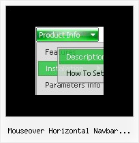 Mouseover Horizontal Navbar Example Floating Menu In Html