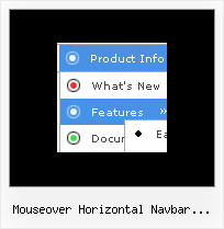 Mouseover Horizontal Navbar Example Javascript Coolmenus