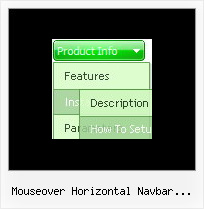 Mouseover Horizontal Navbar Example Crear Menus Con Java