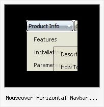 Mouseover Horizontal Navbar Example Trees In Javascript