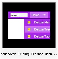 Mouseover Sliding Product Menu Demo Drag And Drop Javascript
