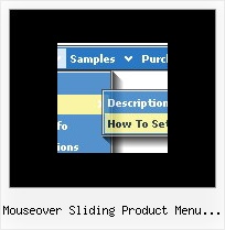 Mouseover Sliding Product Menu Demo Javascript Disable Drag N Drop