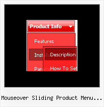 Mouseover Sliding Product Menu Demo Popup Menu Javascript Dhtml