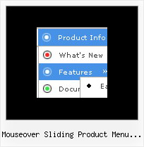 Mouseover Sliding Product Menu Demo Netscape Javascript Transparent