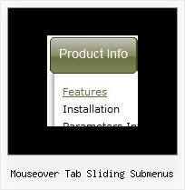Mouseover Tab Sliding Submenus Floating Vertical Menu Java Script