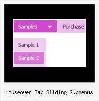 Mouseover Tab Sliding Submenus Create A Html Jump Menu