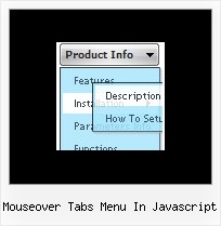 Mouseover Tabs Menu In Javascript Vertical Horizontal Javascript Menu