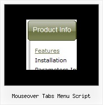 Mouseover Tabs Menu Script Java Example Code For Menu Bars