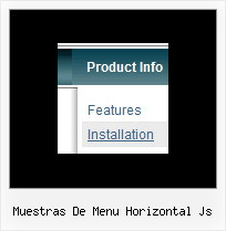 Muestras De Menu Horizontal Js Dhtml Menu Jscript Createpopup