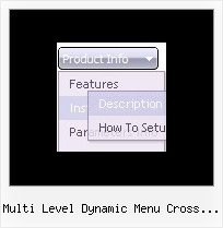 Multi Level Dynamic Menu Cross Frame Menue Bar Examples