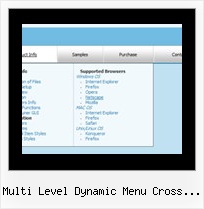 Multi Level Dynamic Menu Cross Frame Javascript Menu Dynamic Fade