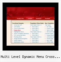 Multi Level Dynamic Menu Cross Frame Tutorial Drop Down Menus