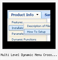 Multi Level Dynamic Menu Cross Frame Creating Dynamic Menu