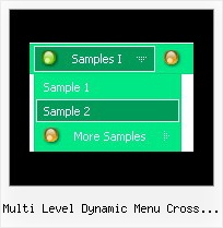 Multi Level Dynamic Menu Cross Frame Web Menu Script