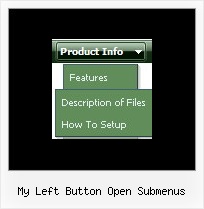 My Left Button Open Submenus Sample Example Pull Down Menu In Html