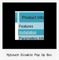 Mytouch Disable Pop Up Box Web Hierarchical Menu