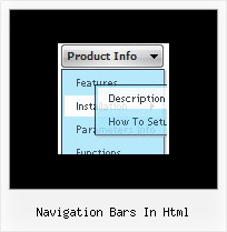 Navigation Bars In Html Dynamic Dropdown Menu Sample