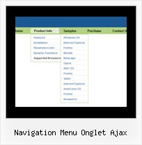 Navigation Menu Onglet Ajax Menus Javascript Download