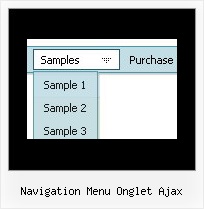 Navigation Menu Onglet Ajax Transparent Drop Down Menu Samples Html