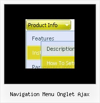 Navigation Menu Onglet Ajax Dynamic