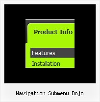 Navigation Submenu Dojo Cascade Menu Creator