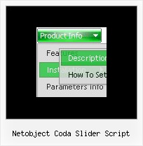 Netobject Coda Slider Script Web Page Menu Bar Software