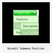 Nicedit Submenu Position Vertical Fade Menu