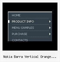 Nokia Barra Vertical Orange Submenus Vertical Css Drop Down Menus