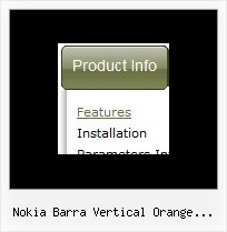 Nokia Barra Vertical Orange Submenus Navigation Menubar Vertical