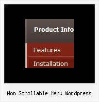 Non Scrollable Menu Wordpress Cascade Menu Vertical