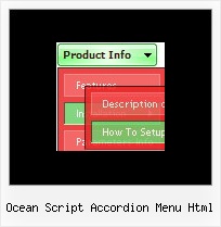 Ocean Script Accordion Menu Html Submenu Sample With Java Script