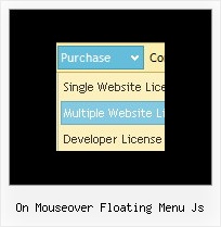 On Mouseover Floating Menu Js Javascript Menu Desplegable Vertical