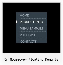 On Mouseover Floating Menu Js Mouse Over In Javascript