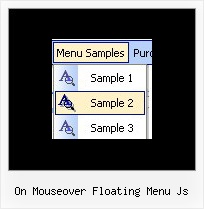 On Mouseover Floating Menu Js Javascript Floating Menu Samples
