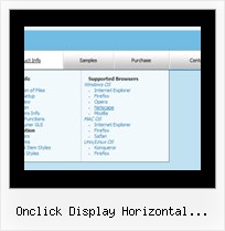 Onclick Display Horizontal Submenu Css Javascript Folding